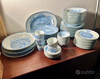 Servizio piatti HERMES Les Pivoines bleues