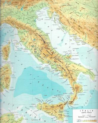 Anni 60' N 16 Carte Geografiche Italia sottodescri