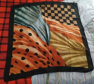 FOULARD MAXI - NUOVO - Disegno Astratto 100% SETA