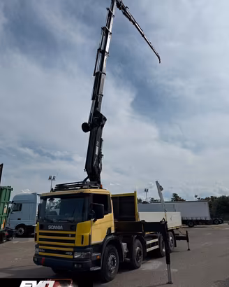 SCANIA 124 G 420 4 ASSI CON GRU HIAB