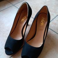 Decollete' in camoscio