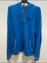 FELPA UOMO EMPORIO ARMANI EA7 COLORE BLU