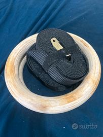 Anelli cross training in legno corenght decathlon