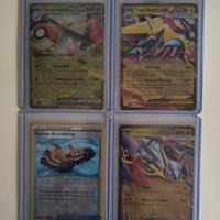 Lotto 4 carte Pokemon rare 