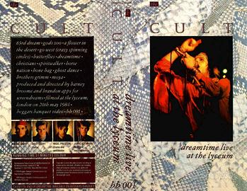 Vhs- THE CULT  Dreamtime Live At The Lyceum +MPEG