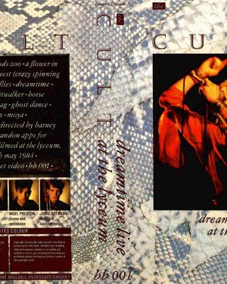 Vhs- THE CULT  Dreamtime Live At The Lyceum +MPEG