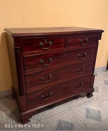 Cassettiera classica in legno 4 cassetti