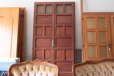 Portone Douglas - legno massello a doppia anta