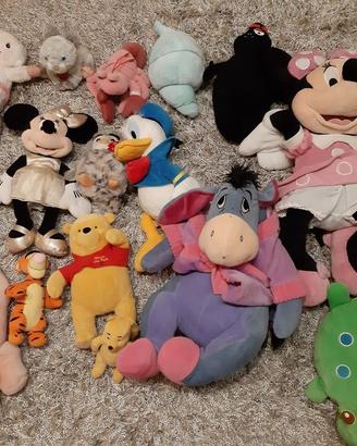 peluches vari disney, winnie, trudi, ecc.