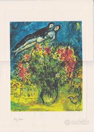 Marc Chagall Litografia ''Composizione''