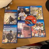 Lotto giochi  PS4 + singolo gioco