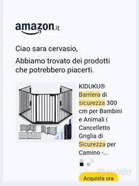 Barriera protezione bimbi animali