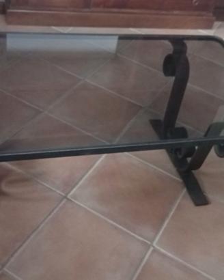 Tavolino da salotto in ferro battuto 