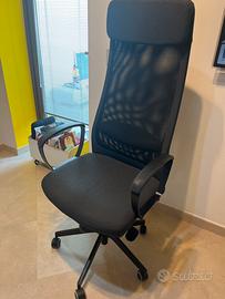 Sedia da ufficio Ikea (Modello MARKUS) grigia