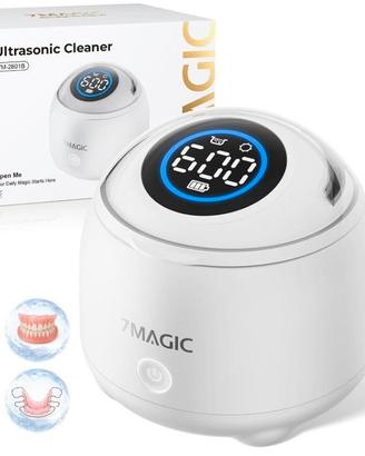 7MAGIC Pulitore ultrasuoni senza fili per bite, 48