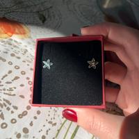 Orecchini fiorellino acciaio