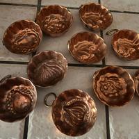 Stampini per budino in rame con anello di lato