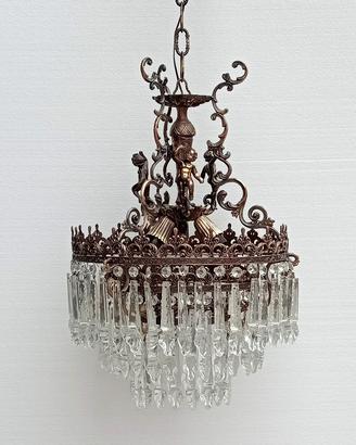 Lampadario con cristalli Murano collezione 