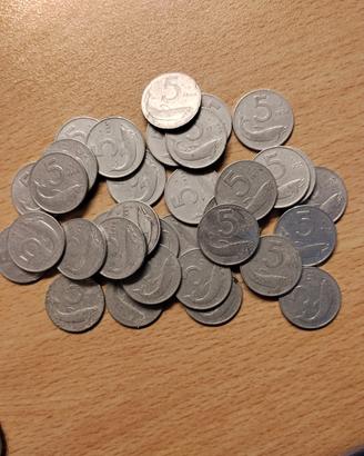 5 LIRE 1954/1955