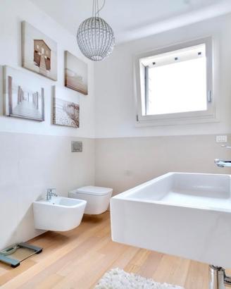 Lavabo sospeso in ceramica