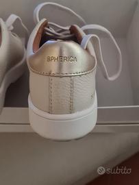 Sneackers pelle beige come nuove n.37
