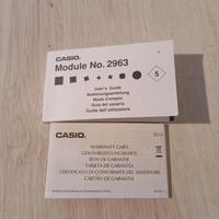 libretto istruzioni per orologio Casio 