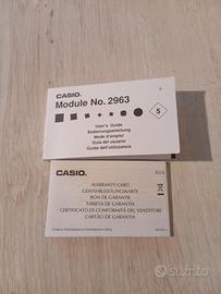 libretto istruzioni per orologio Casio 