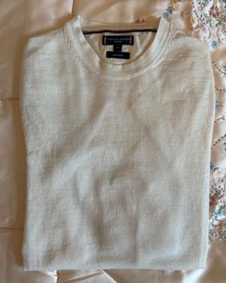 MAGLIONCINO GOLF TOMMY HILFIGER PANNA UOMO M