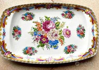 Piatto di porcella anni 70 Depos con piedistallo