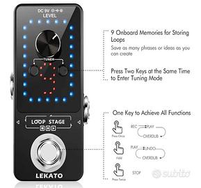 Lekato Guitar Looper Loop Guitar Pedal
