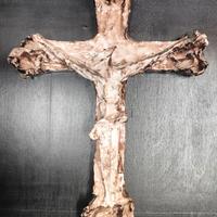 Crocifisso in ceramica 1968 Mazzotti G.B. Albisola