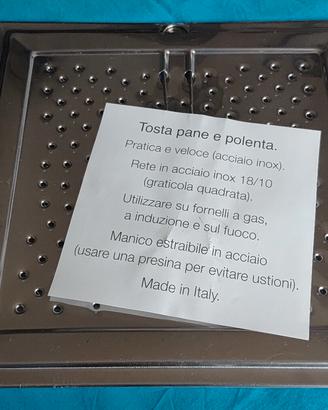 Gratella per tostare pane e polenta 