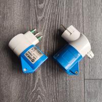 2 adattatori da presa industriale a shuko e 16a