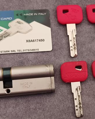 Cilindro europeo MG - made in Italy - 4 chiavi