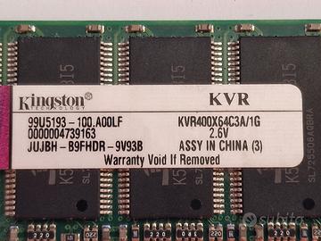 Stock memorie per Laptop e Pc