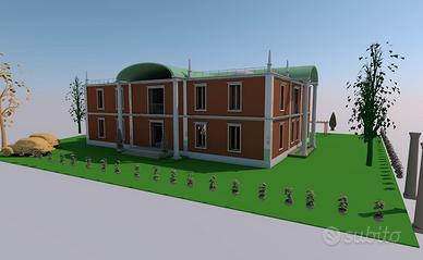 Terreno con permessi edilizi progetti costruttivi