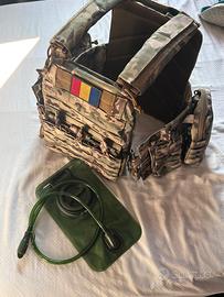 Tattico multicam sgancio rapido e camelback 1.5l