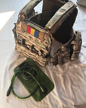 Tattico multicam sgancio rapido e camelback 1.5l