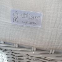 Culla i vimini e tessuto