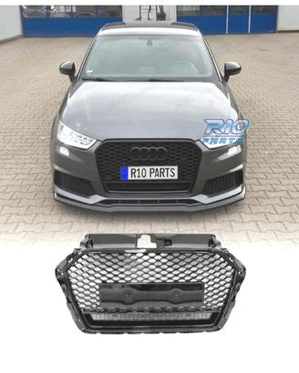 GRIGLIA AUDI A3 8V 16-20 LOOK RS3 NERO