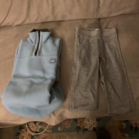 Pile e pantalone termico sci guanti pile