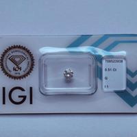 💎 Diamante Naturale Certificato IGI – 0,51 ct G/I