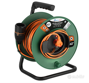 Electraline 49248 Avvolgicavo con Prolunga Elettri