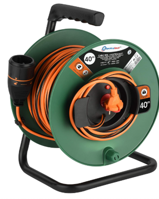 Electraline 49248 Avvolgicavo con Prolunga Elettri