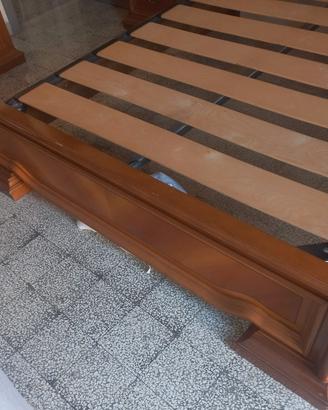 struttura letto matr. noce e rete  Eminflex 