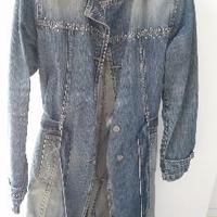 Giacca lunga da donna in Jeans, taglia L