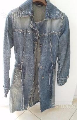 Giacca lunga da donna in Jeans, taglia L