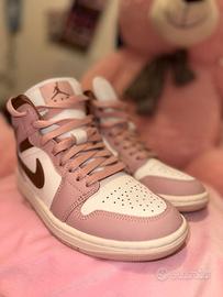 [Air Jordan nike] Air Jordan 1 Mid donna rosa 36