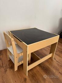 COSTWAY tavolino bambini con una sedia