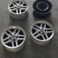 3 CERCHI AUTO BMW 15 POLLICI E 1 IN FERRO 15 